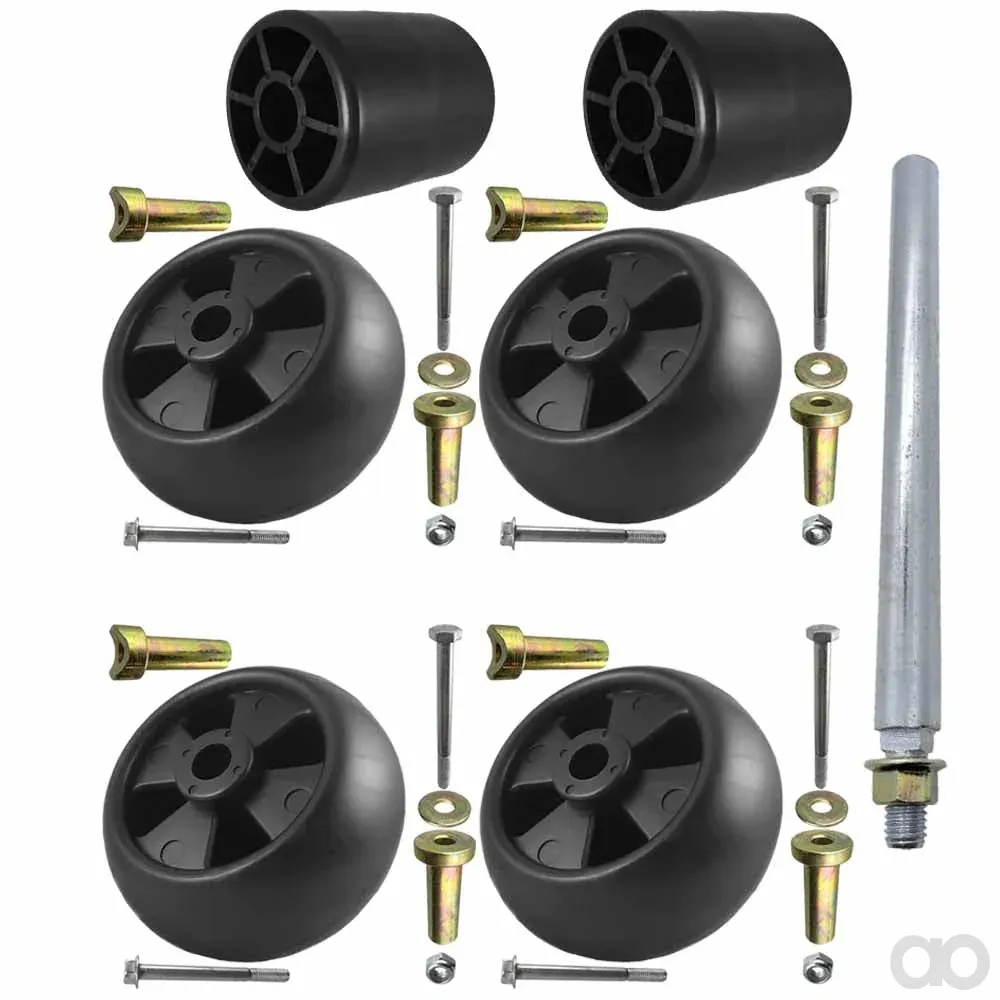 John Deere - AM33718 - HD Glattes Schwarzes Maehwerk-Rad, 5 x 1,375