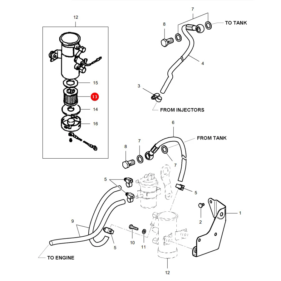 AGCO - 0.009.4683.0 - Kraftstofffilter Massey Ferguson