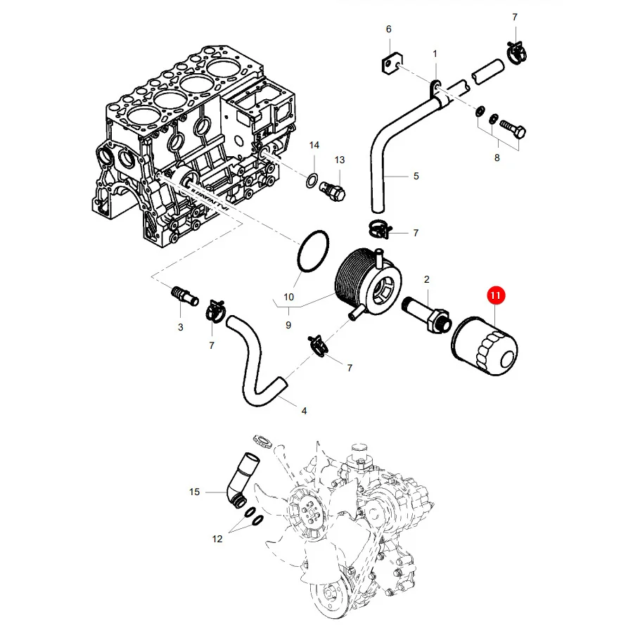 AGCO - 0.010.3989.1 - Massey Ferguson Ölfilter