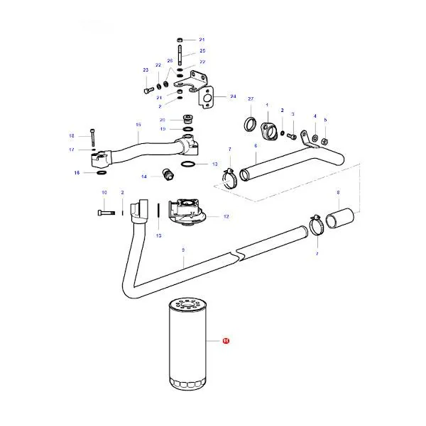 AGCO - 0.900.0861.8 - Massey Ferguson Hydraulikölfilter