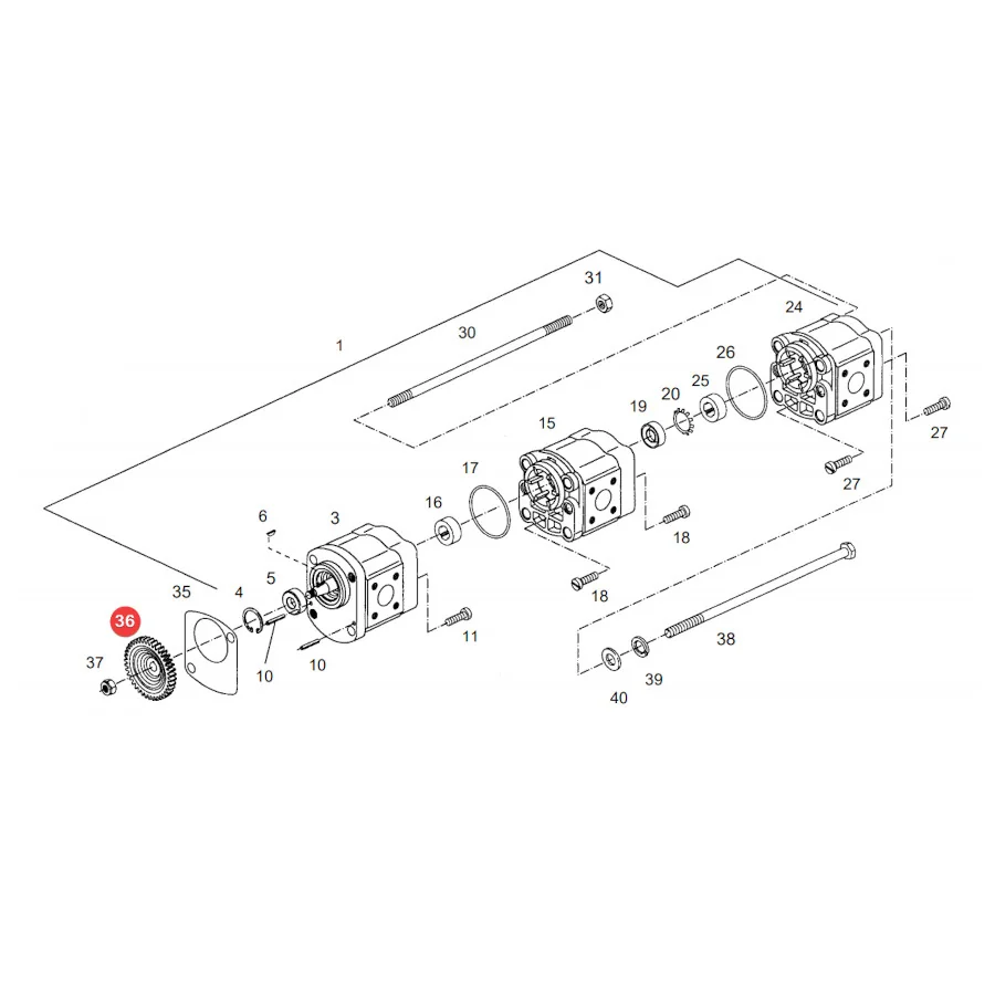 AGCO - 016861011020 - Hydraulikpumpendichtung Fendt