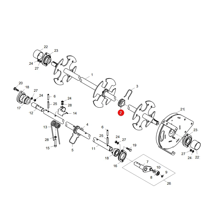 AGCO - 0313-57-00-00 - Aufnahmelagerschale Massey Ferguson Lely