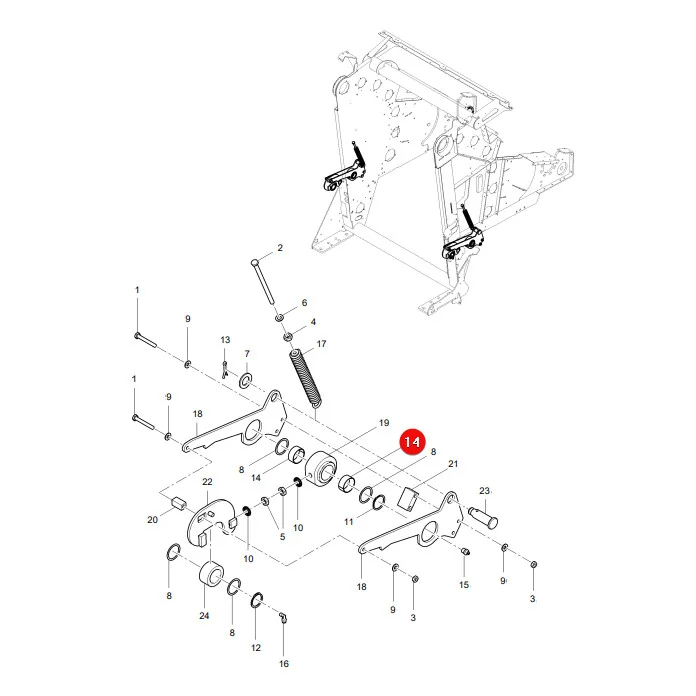 AGCO - 0920-21-27-00 - Buchse Massey Ferguson Lely