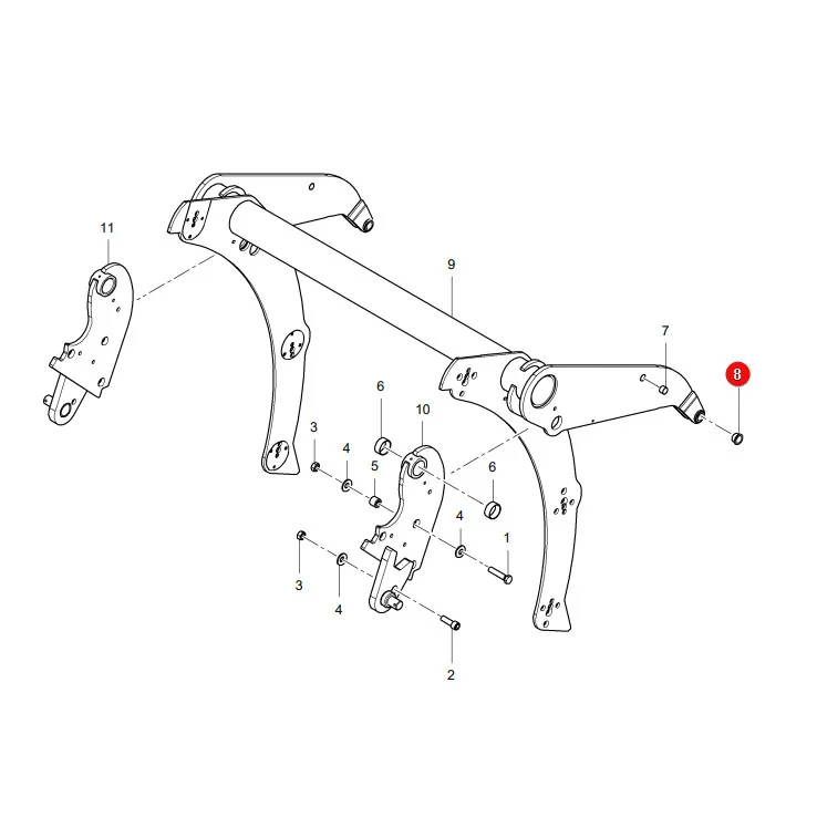 AGCO - 0920-70-29-00 - Flanschgleitbuchse Massey Ferguson Lely