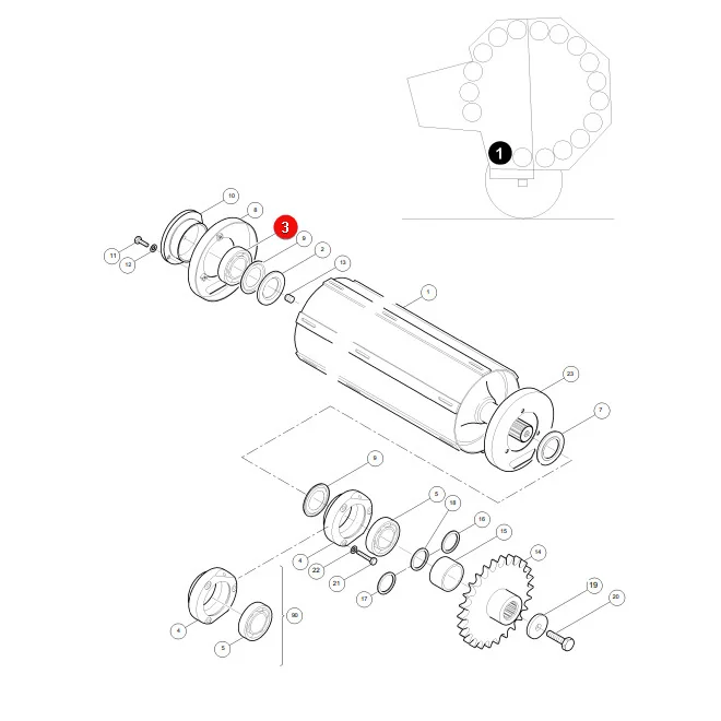AGCO - 0922-13-09-00 - Kugellager Massey Ferguson Lely