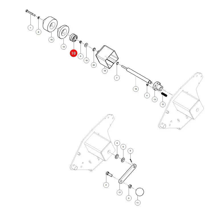 AGCO - 0922-28-10-00 - Axiallager Massey Ferguson Lely