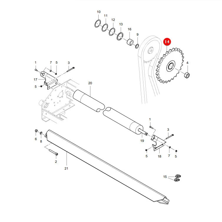 AGCO - 0930-34-83-03 - Zahnrad Massey Ferguson Lely