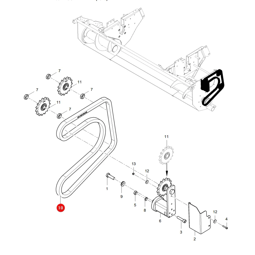 AGCO - 0934-17-43-00 - Aufnahmekette Massey Ferguson