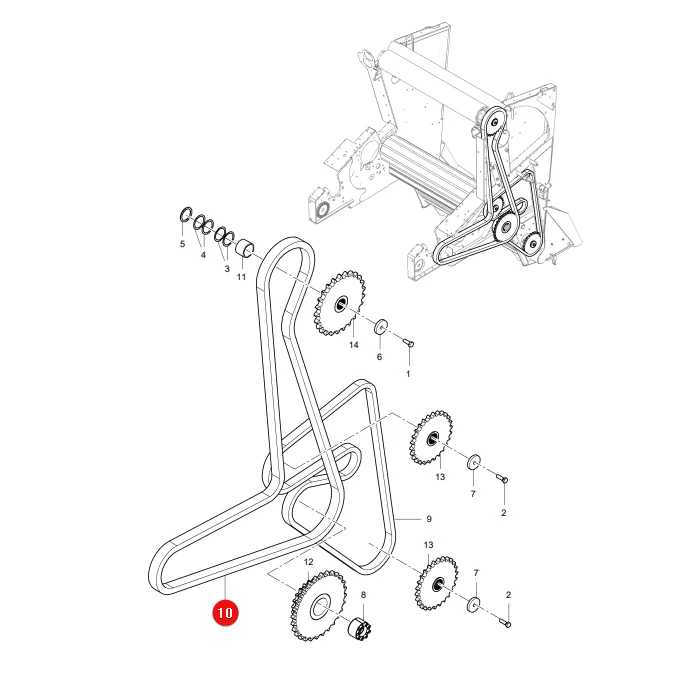 AGCO - 0934-19-60-00 - Rollenkette Massey Ferguson Lely