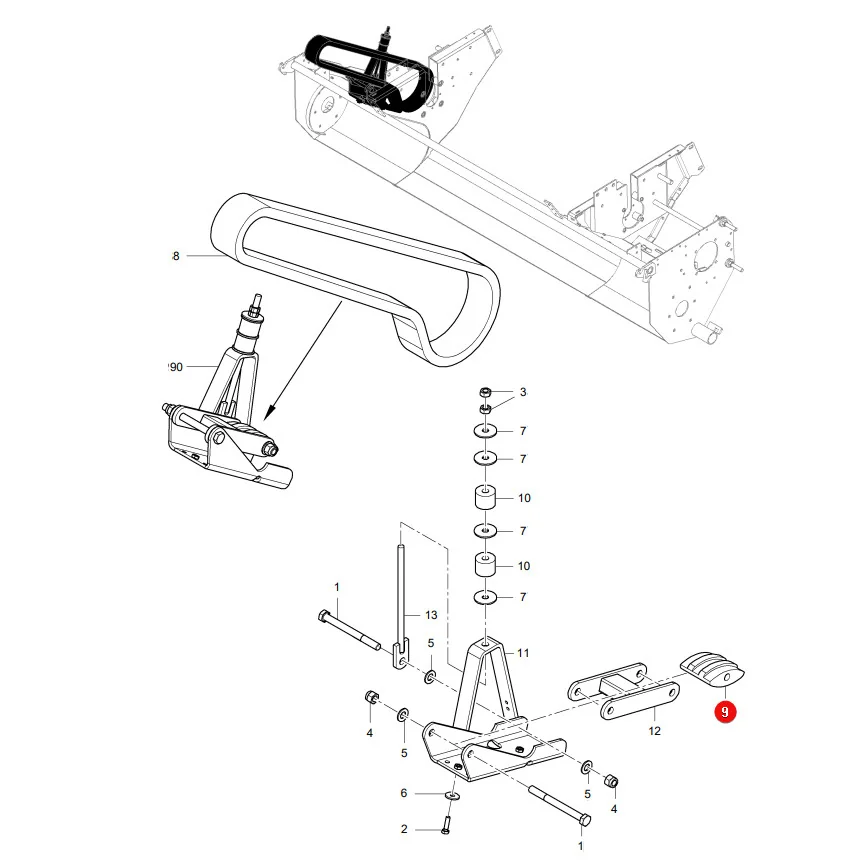 AGCO - 0934-99-04-00 - Gleitstück Massey Ferguson Lely