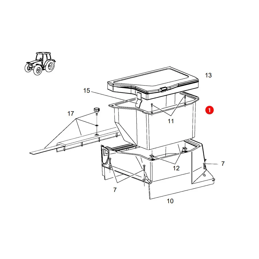 AGCO - 117500040011 - Werkzeugkasten Fendt