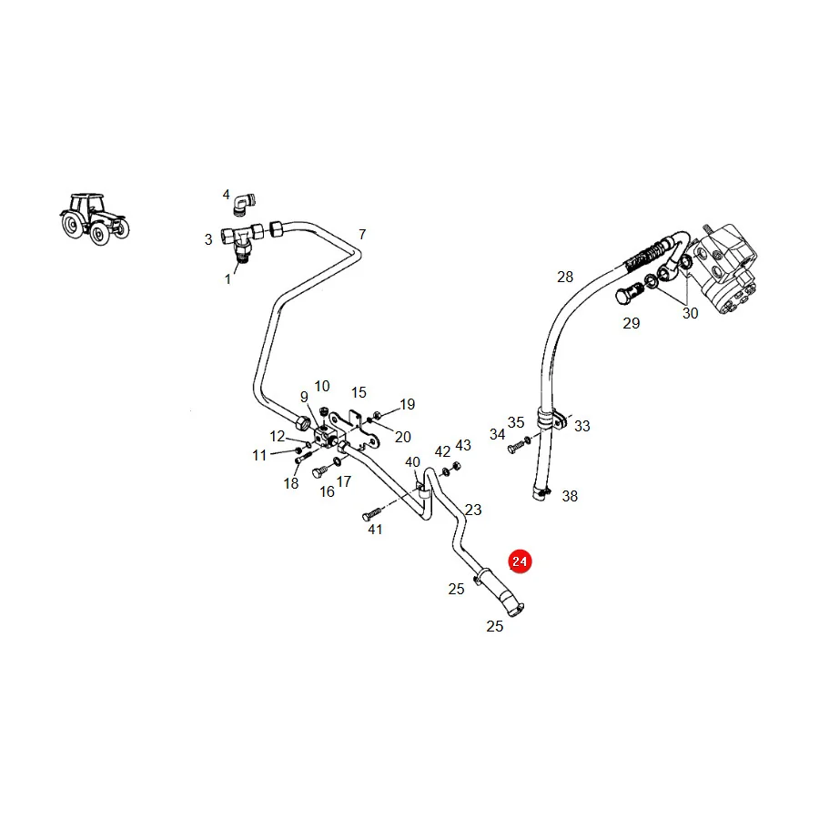 AGCO - 117951010061 - Gummischlauch Fendt