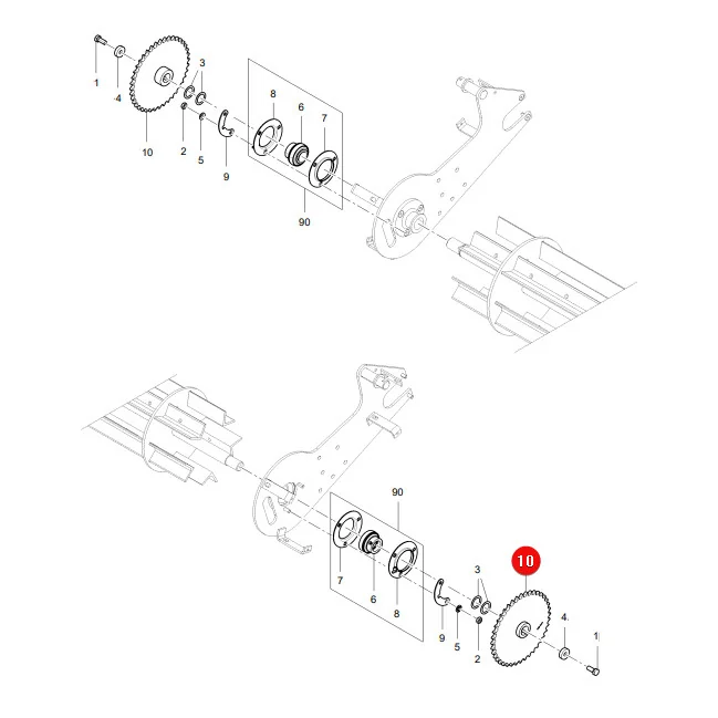 AGCO - 1257-41-01-18 - Massey Ferguson Lely Zahnrad