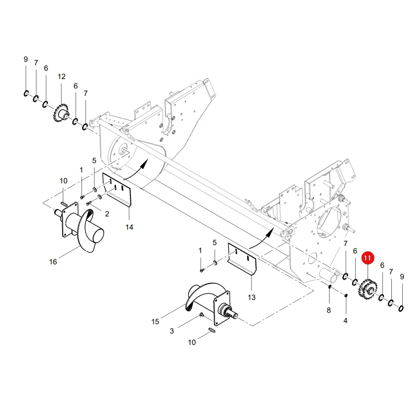 AGCO - 1257-41-02-01GY - Massey Ferguson Lely Doppelzahnrad