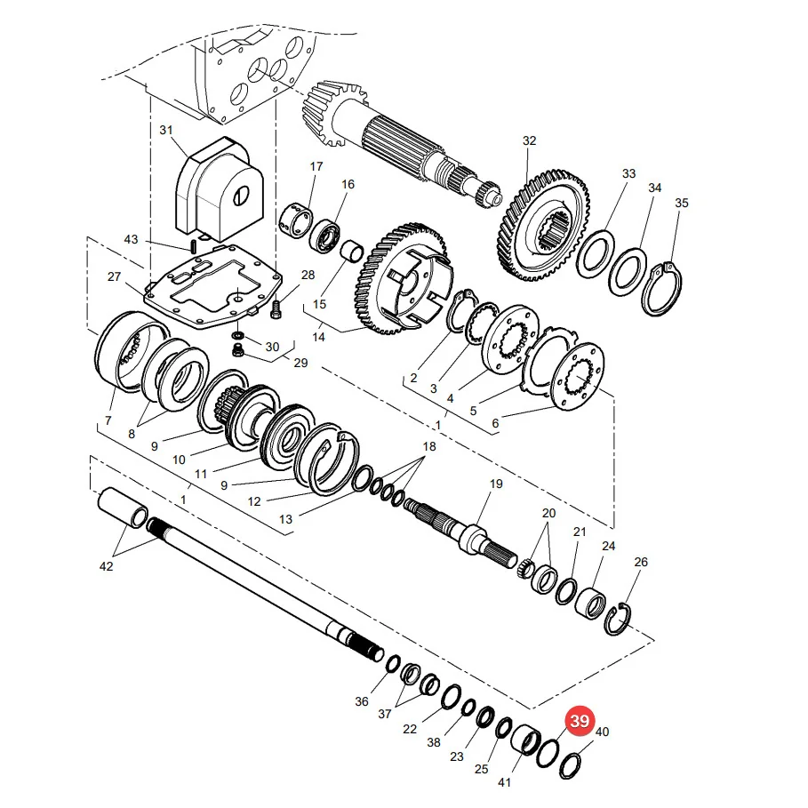 AGCO - 1441885X1 - Massey Ferguson Vorderachsantriebs-O-Ring