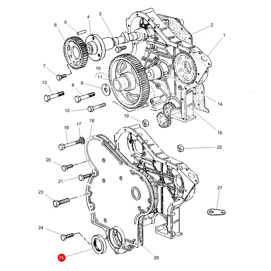 AGCO - 1447689M1 - Massey Ferguson Kurbelwellendichtring