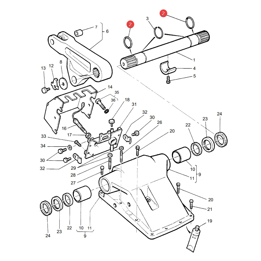 AGCO - 1504212M1 - Massey Ferguson Achs-O-Ring
