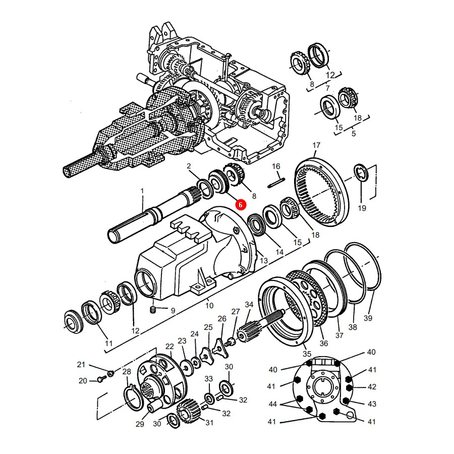 AGCO - 1610188M1 - Massey Ferguson Hinterachs-Dichtring