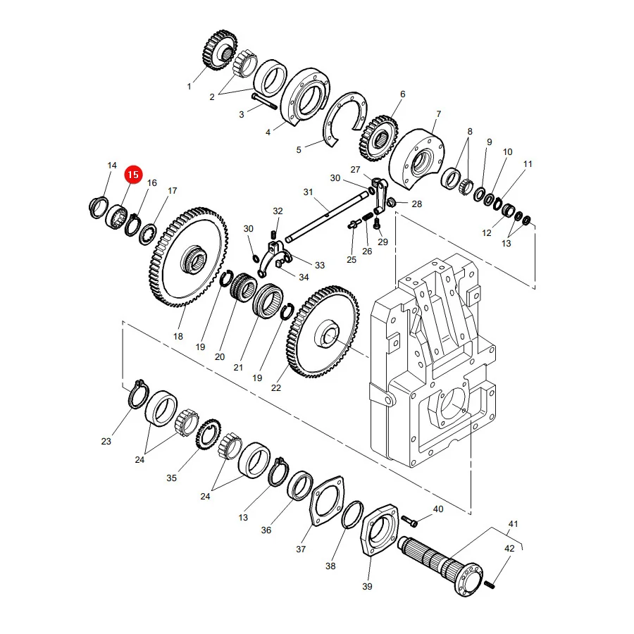 AGCO - 1612707M1 - Massey Ferguson  PTO-Lager