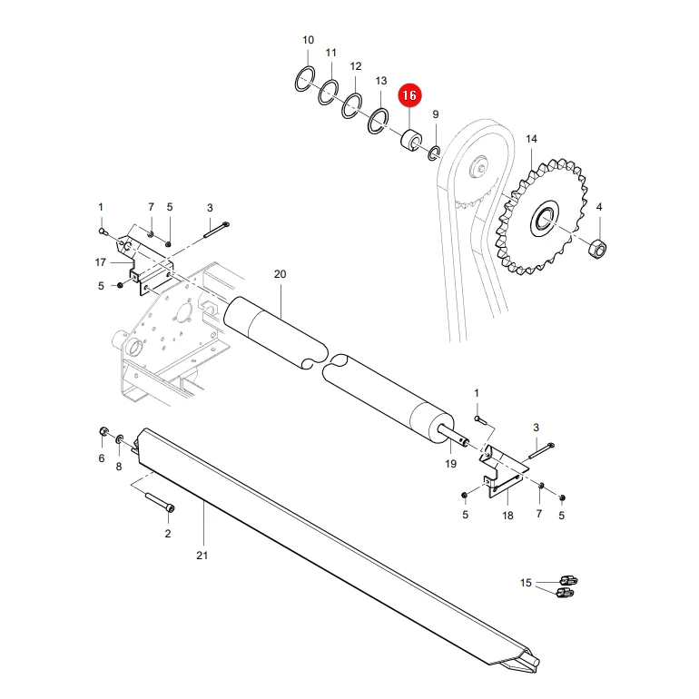 AGCO - 1721-14-07-22 - Massey Ferguson Lely Kegelbuchse
