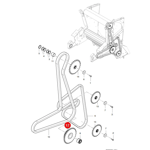 AGCO - 1753-14-17-05GY - Zahnrad Massey Ferguson Lely
