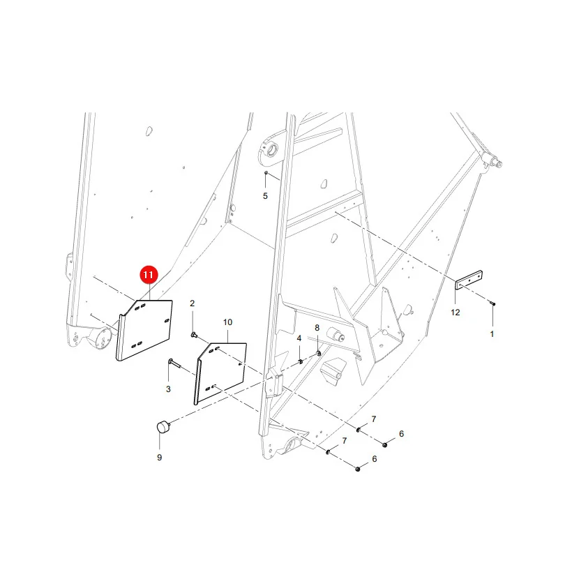 AGCO - 1763-04-07-02GY - Abdeckplatte Massey Ferguson Lely