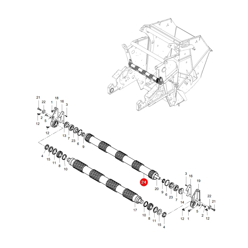 AGCO - 1763-15-03-03 - Frontwalze Massey Ferguson Lely