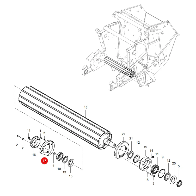 AGCO - 1764-14-03-01 - Wellenschutz Massey Ferguson Lely