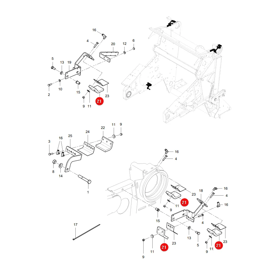 AGCO - 1764-26-03-03 - Filz Massey Ferguson Lely