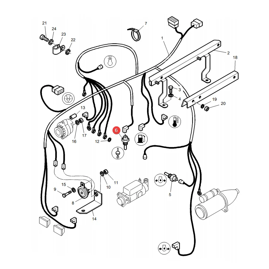 AGCO - 1877731M92 - Wassertemperatursensor Massey Ferguson
