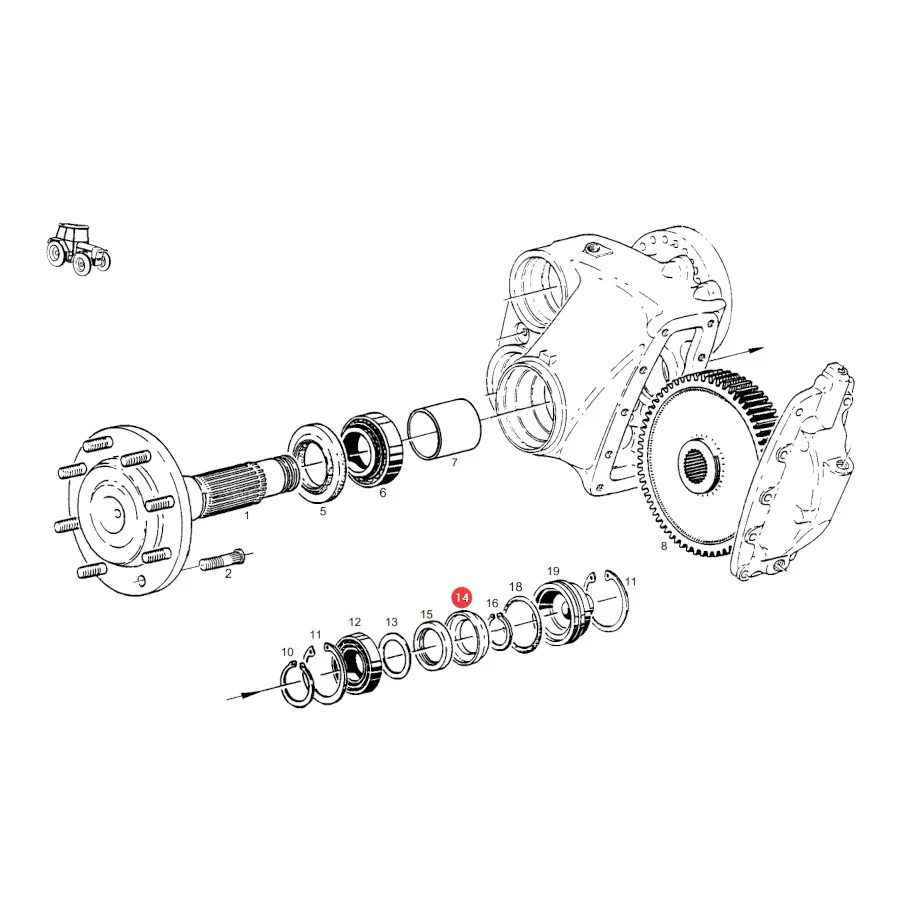 AGCO - 199110150061 - Fendt Hinterachsplanetenring