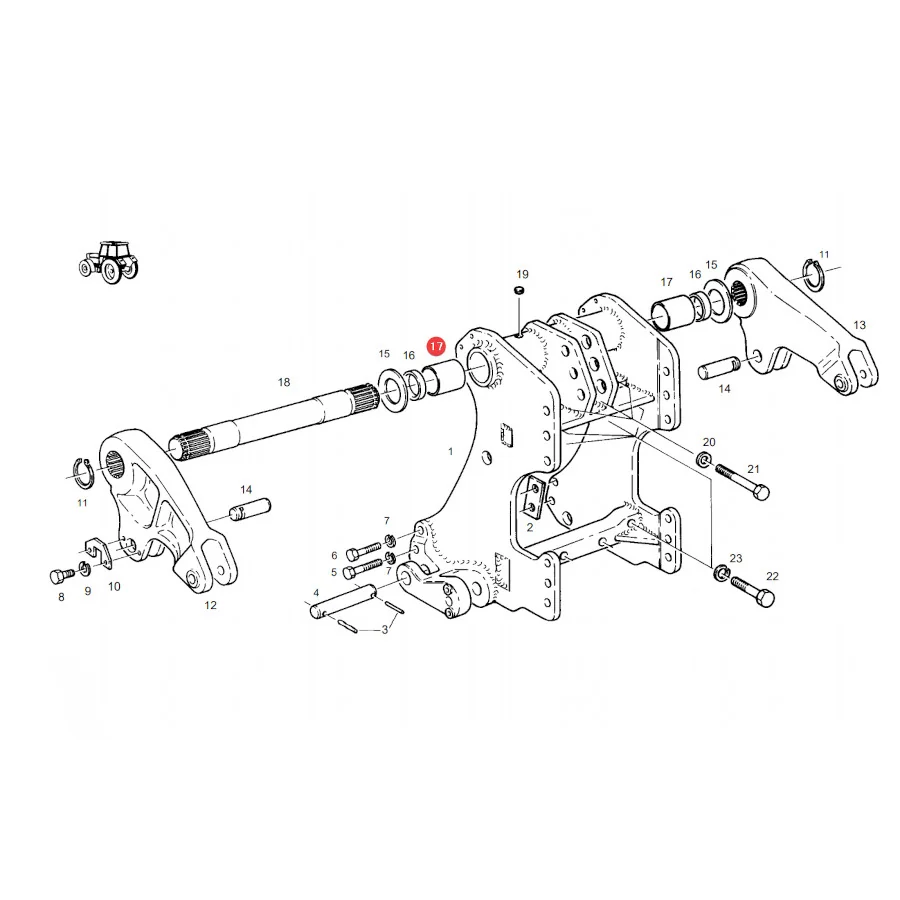AGCO - 199860030070 - Fendt Hubwellenhülse