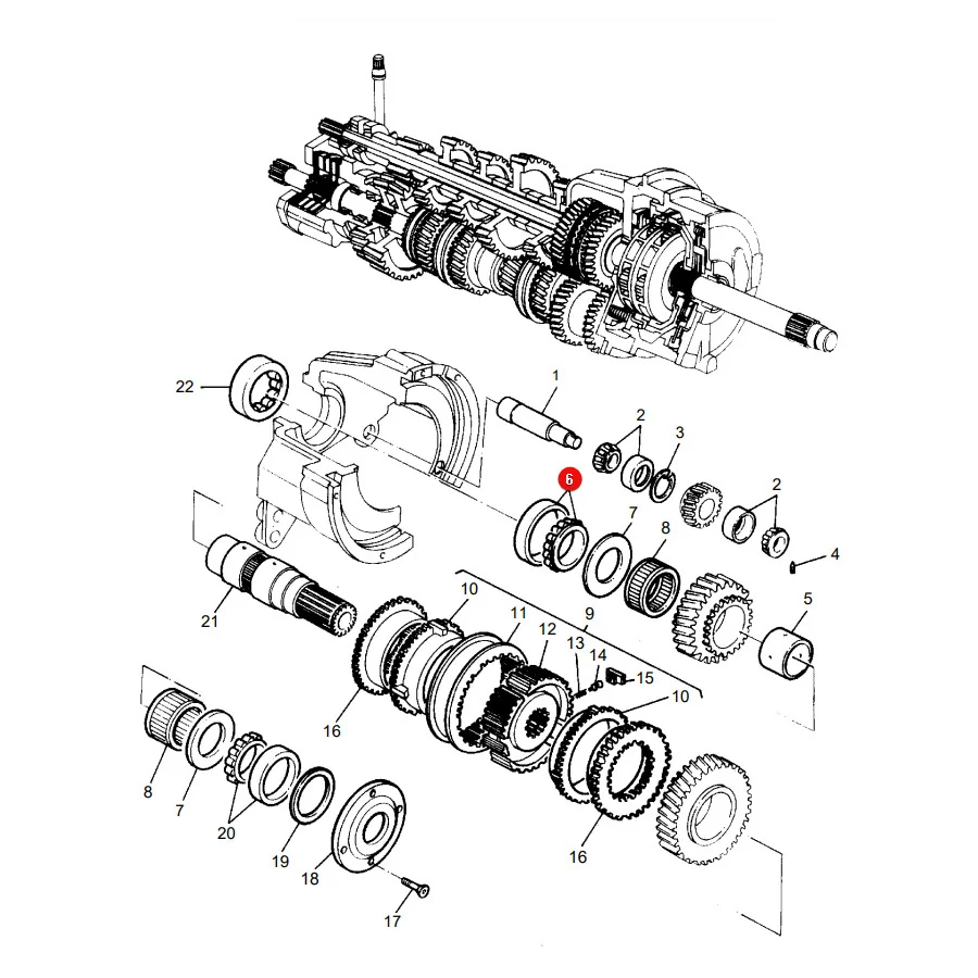AGCO - 3010115X91 - Kegellager für Getriebe Massey Ferguson