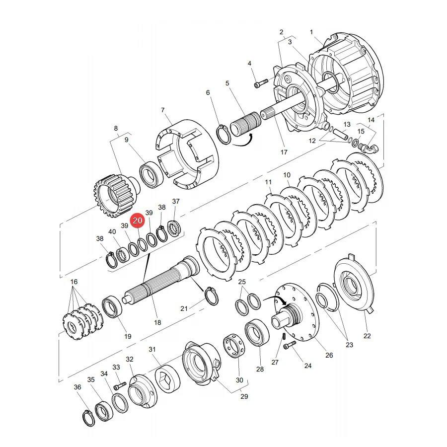 AGCO - 3010501X1 - O-Ring für Kupplung Massey Ferguson