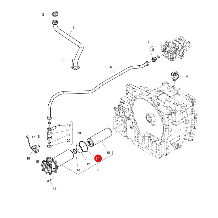 AGCO - 3015551X1 -  Massey Ferguson Hydraulikölfilter O-Ring