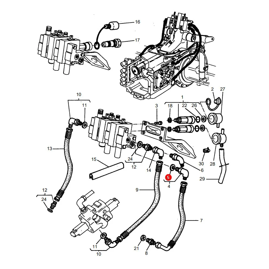 AGCO - 3019455X1 -  Massey Ferguson Hydraulik O-Ring