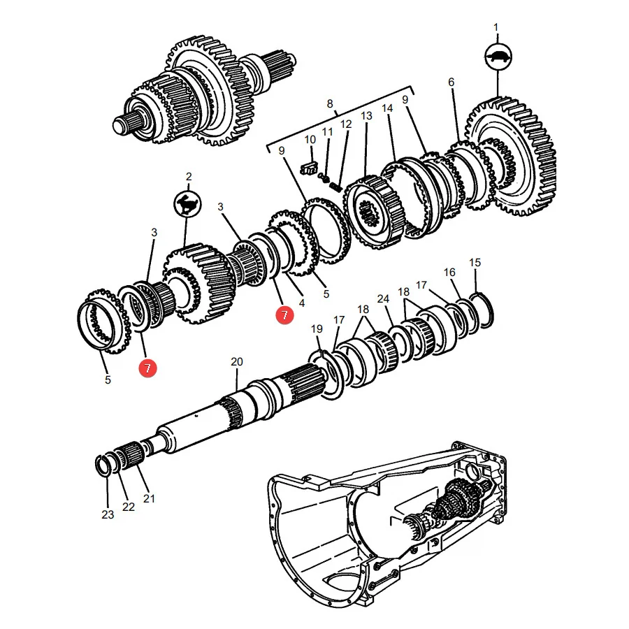 AGCO - 3382149M1 - Getriebe-Distanzscheibe Massey Ferguson