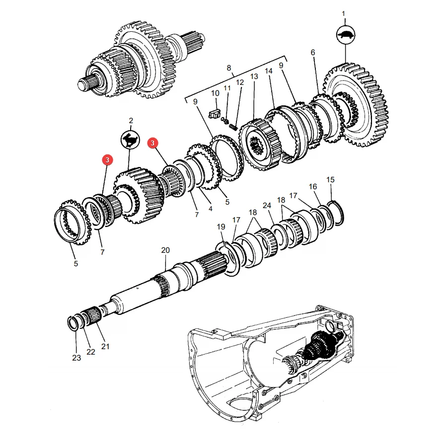 AGCO - 3382217M2 - Nadellager Massey Ferguson