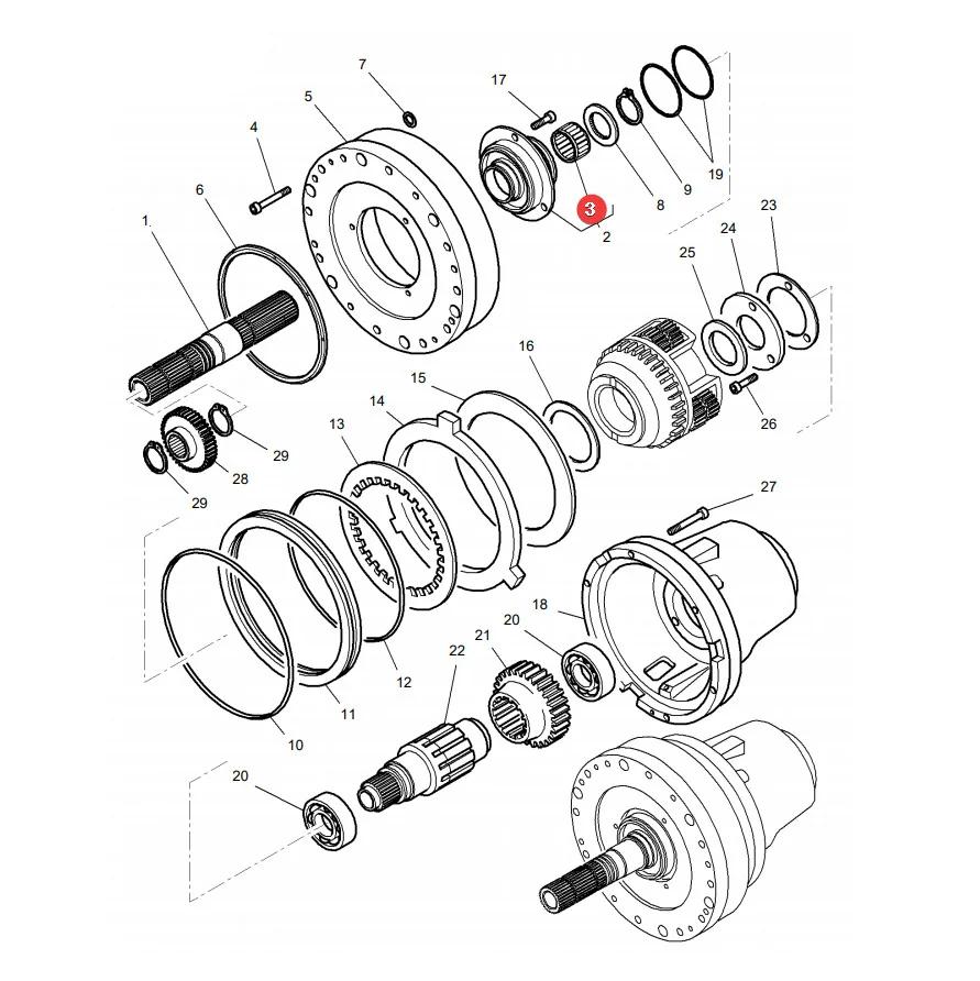 AGCO - 3382235M1 - Getriebe-Nadellager Massey Ferguson
