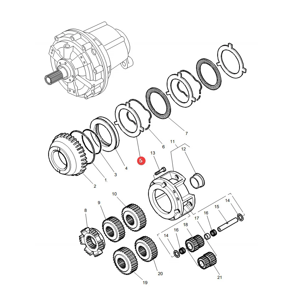 AGCO - 3382241M1 - Getriebe-Reibscheibe Massey Ferguson