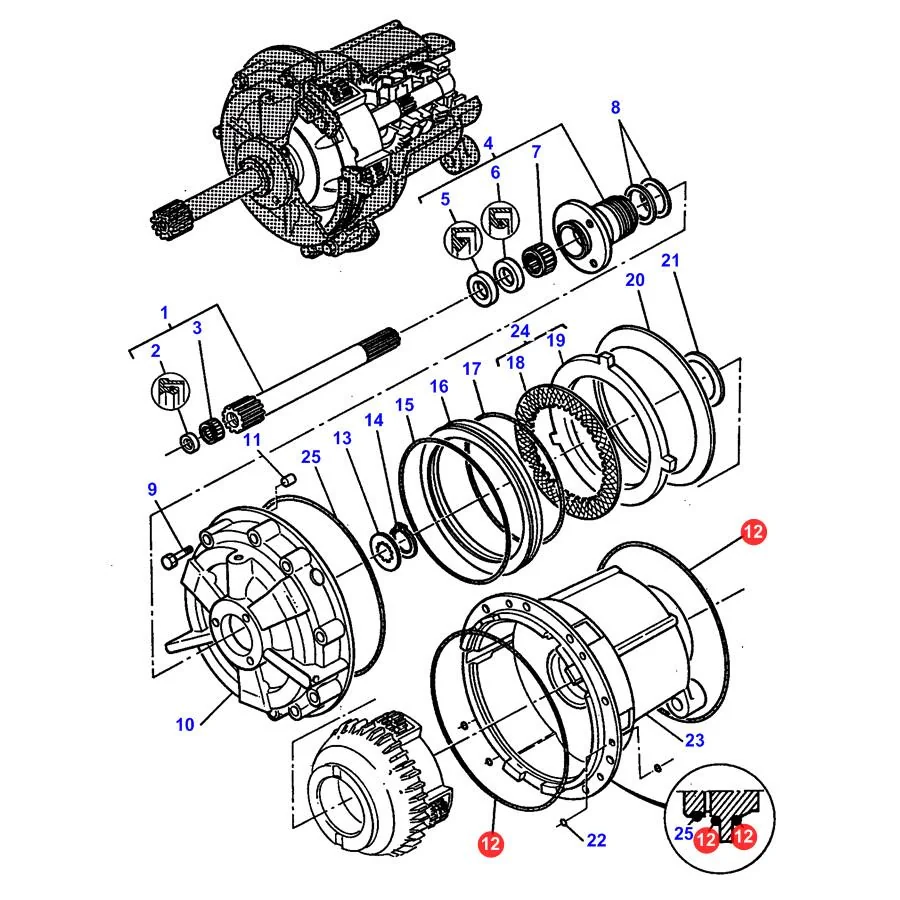 AGCO - 3382249M1 - Getriebe-O-Ring Massey Ferguson