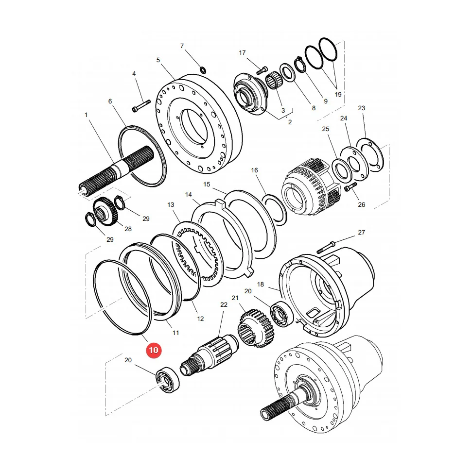 AGCO - 3382250M2 - Speedshift-Getriebe-O-Ring Massey Ferguson