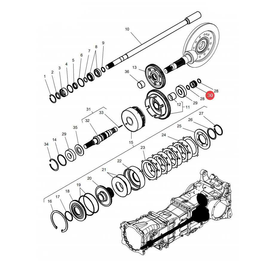 AGCO - 3382868M3 - Vorderachs-Antriebsbuchse Massey Ferguson