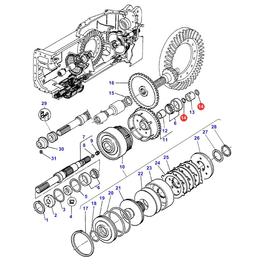 AGCO - 3382874M1 - Sicherungsring Massey Ferguson