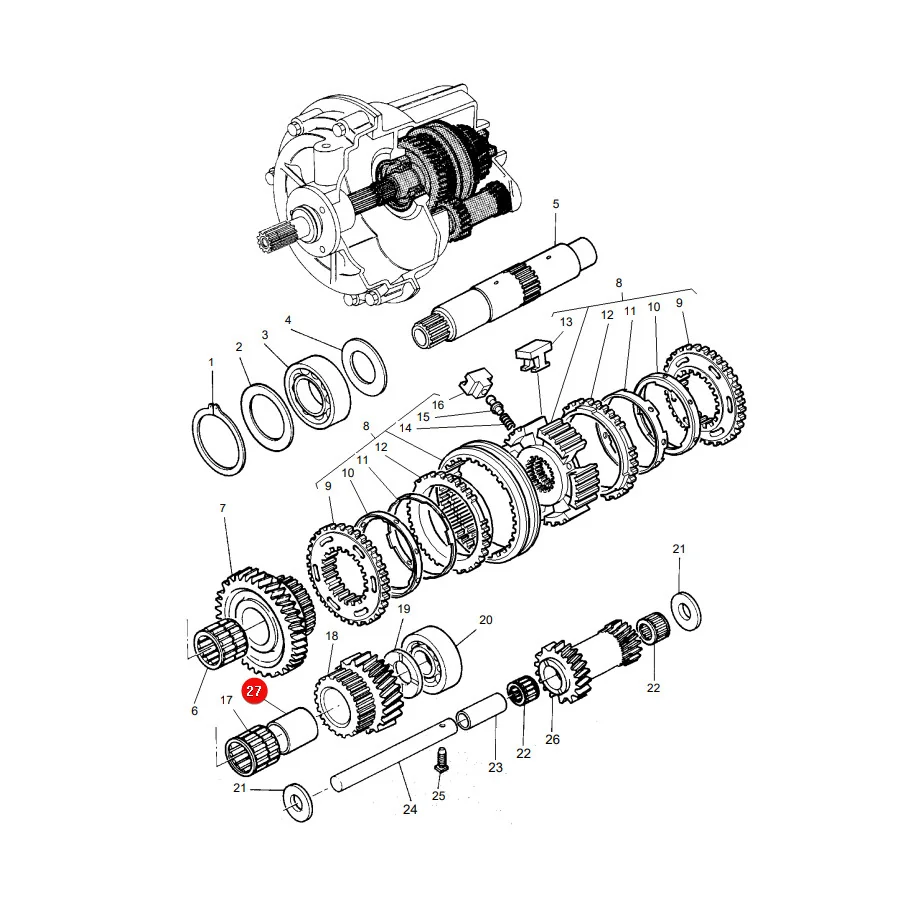AGCO - 3383443M1 - Getriebebuchse Massey Ferguson