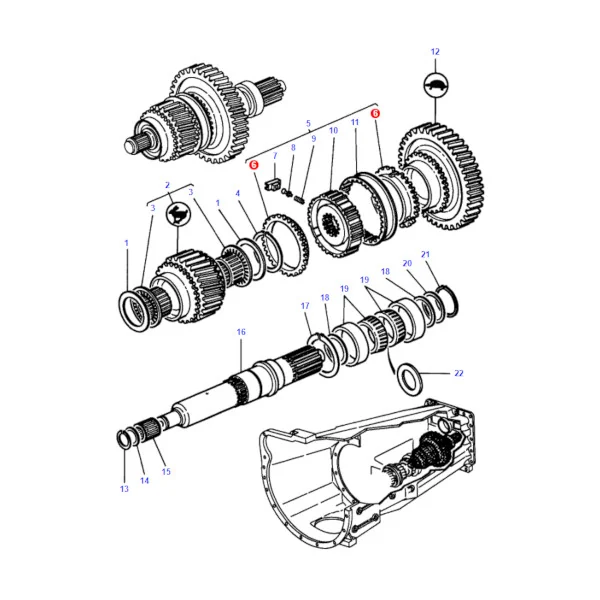 AGCO - 3383507M1 - Synchronring für Massey Ferguson Getriebe
