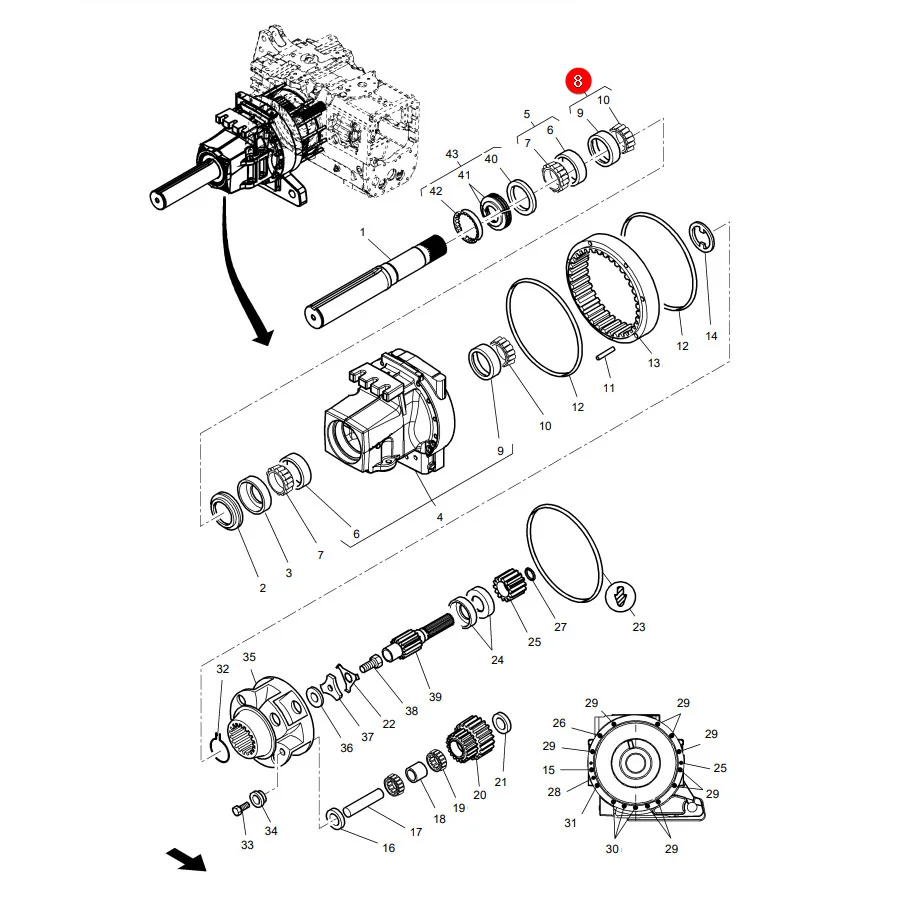 AGCO - 3383709M1 - Kegelrollenlager Massey Ferguson