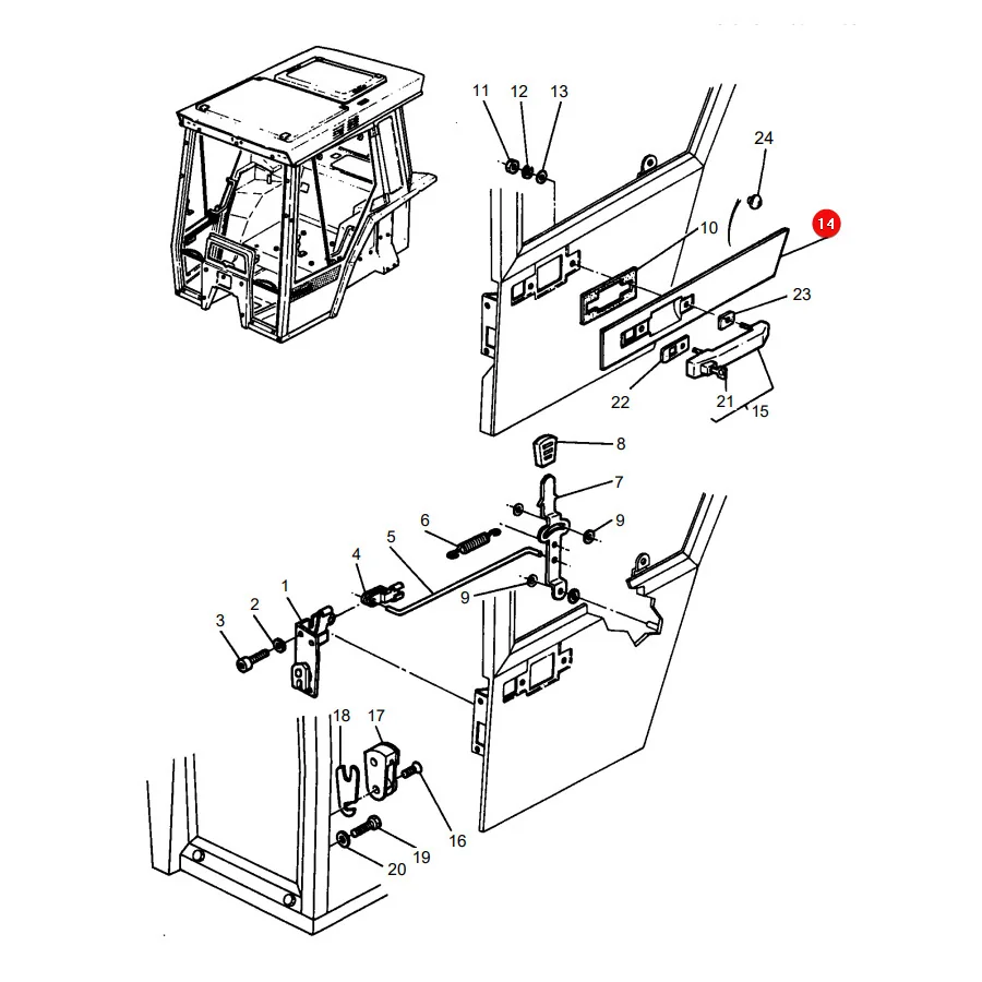 AGCO - 3385298M2 - Massey Ferguson Kabinenabdeckung