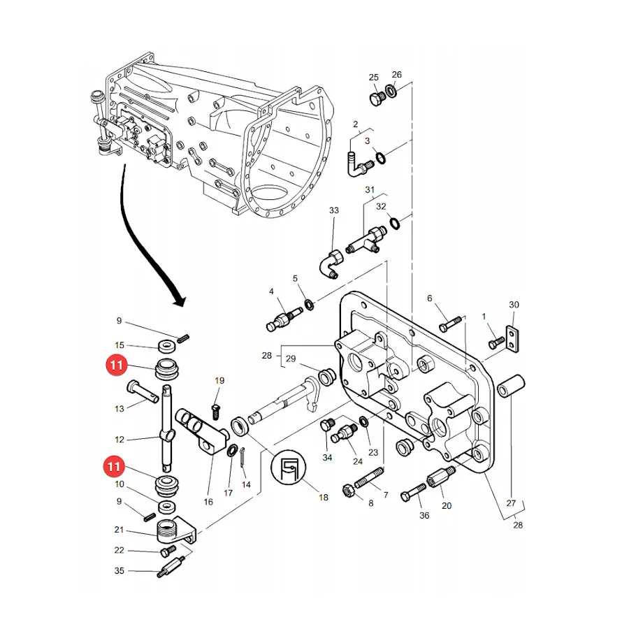 AGCO - 3385863M1 - Massey Ferguson Schaltknüppel-Gummimanschette