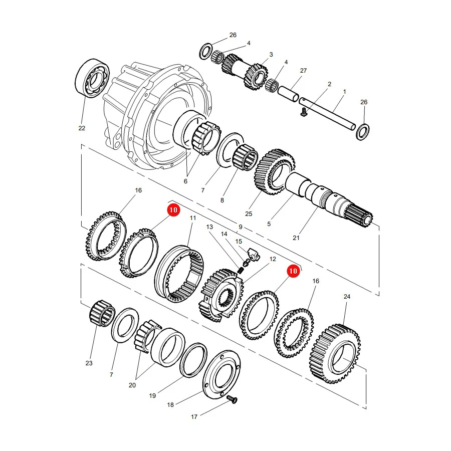 AGCO - 3385866M1 - Massey Ferguson  Rückwärtsgang-Synchronring